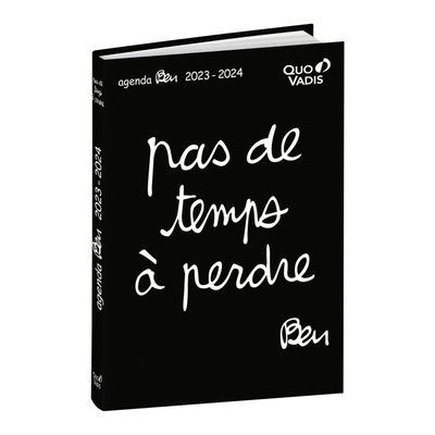3371010503803-Agenda Ben - 1 jour par page - 12 x 17 cm - pas temps à perdre - Quo Vadis--0