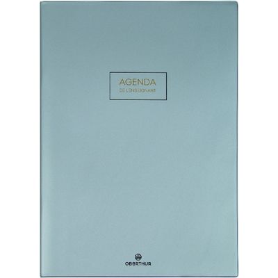 3664447144870-Agenda de l'Enseignant Cirrus - 21,5 x 30 cm - gris foncé - Oberthur--0