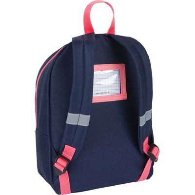 3664447148199-Petit Sac à dos Chaton - 1 compartiment - corail et marine - Oberthur--1