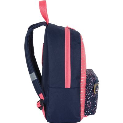 3664447148199-Petit Sac à dos Chaton - 1 compartiment - corail et marine - Oberthur--4