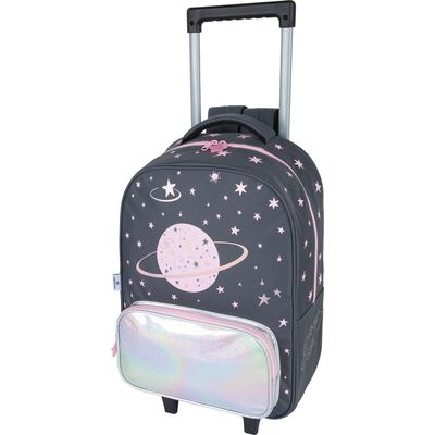3664447150321-Sac à dos à roulettes Cosmic Girl - 1 compartiment - gris anthracite - Oberthur--0