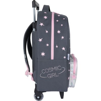 3664447150321-Sac à dos à roulettes Cosmic Girl - 1 compartiment - gris anthracite - Oberthur--4