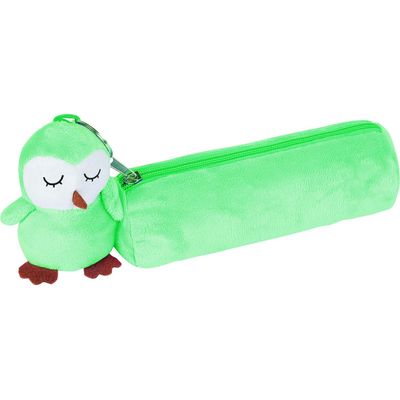3664447150406-Trousse Peluche - 1 compartiment - avec porte clé - différents modèles disponibles - Oberthur--3