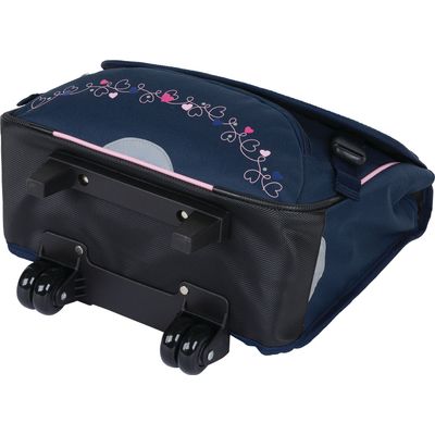 3664447148038-Cartable à roulettes Lola Espeleta - 38 cm - 2 compartiments - marine - Oberthur--2
