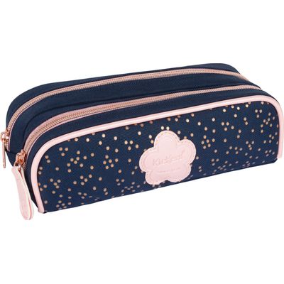 3664447148496-Trousse Kickers Girl - 2 compartiments - marine - Oberthur--0