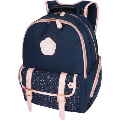 3664447148519-Sac à dos Kickers Girl - 2 compartiments - marine - Oberthur--0