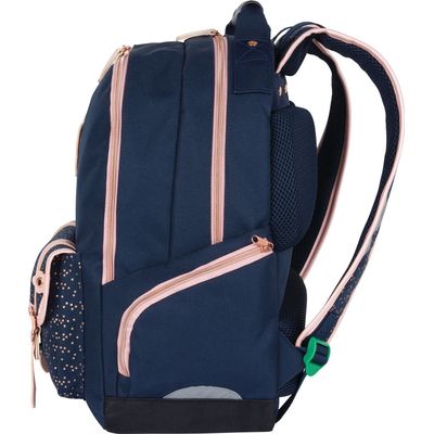 3664447148519-Sac à dos Kickers Girl - 2 compartiments - marine - Oberthur--3