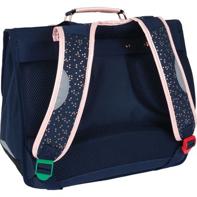 3664447148526-Cartable Kickers Girl - 38 cm - 2 compartiments - marine - Oberthur--1