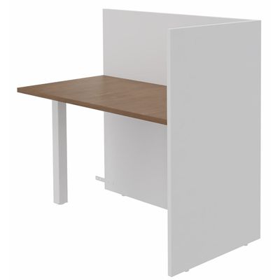 3253310523159-Banque d'accueil Retour direct haut OLA - L82,5 x H112 x P62,5 cm - structure blanc perle, plateau noye--0