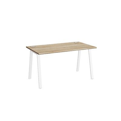 3483601132894-Bureau MAMBO - 80 cm - Pieds métal - Chêne Sonoma/blanc--0