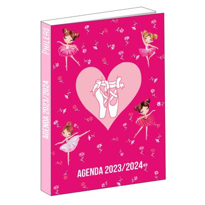 3666311016627-Agenda Phileas - 1 jour par page - 12 x 17 cm - danseuses - Bagtrotter--0