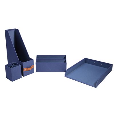 3173741249902-Carpentras Reborn - Parure de bureau - 4 pièces - bleu--0