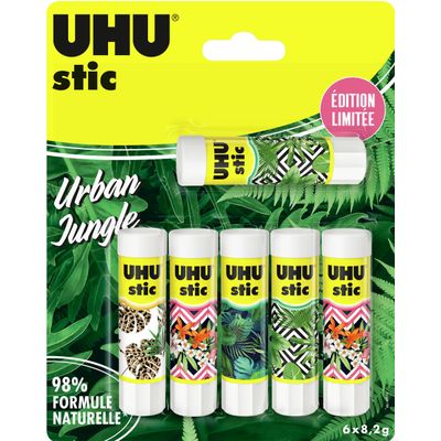 4026700325102-UHU Urban Jungle - 6 Bâtons de colle - 8.2 g - édition limitée--0