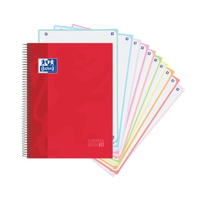 8412771039905-Oxford Classic - Livre européen - reliure à spirale - A4/A4+ - 150 feuilles / 300 pages - carré - 4 --0