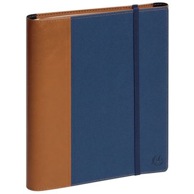 3660942080897-Agenda spiralé Denim All in One - 1 semaine sur 2 pages - 15 x 21 cm - bleu - avec carnet de notes - E--0