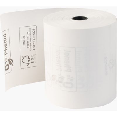 3130634438188-Exacompta - 10 Bobines thermique - rouleau caisse - 80 x 72 x 12 mm - 1 pli - sans phénol - 76 m--0
