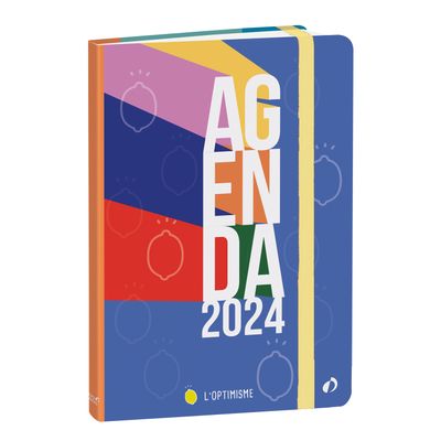 3371010498383-Agenda à élastique 1521 L'Optimisme - 1 semaine sur 2 pages - 15 x 21 cm - Quo Vadis--0