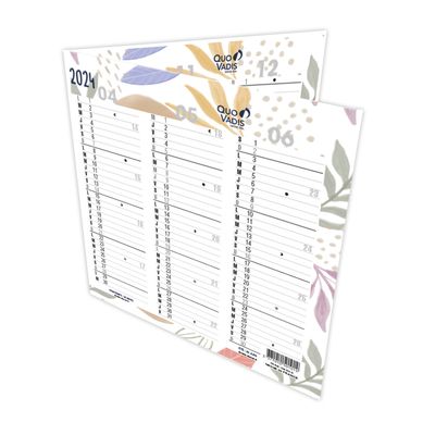 3371010501014-Quo Vadis Exotique - Calendrier origami 3 mois par face - 13 x 26 cm--1