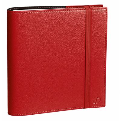 3371010499977-Agenda spiralé à élastique Time & Life Medium - 1 semaine sur 2 pages - 16 x 16 cm - rouge vermillon--0