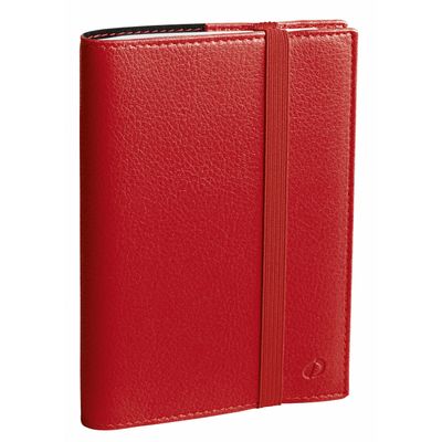 3371010499984-Agenda spiralé à élastique Time & Life Pocket - 1 semaine sur 2 pages - 10 x 15 cm - rouge vermillon--0