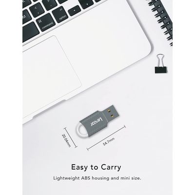 843367130979-Lexar JumpDrive V40 - clé USB 8 Go - USB 2.0 - gris--2