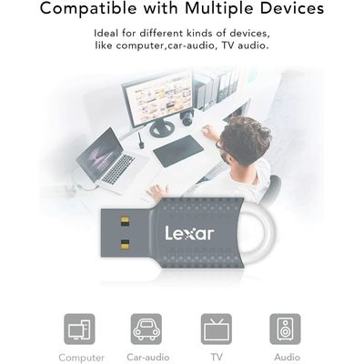 843367130979-Lexar JumpDrive V40 - clé USB 8 Go - USB 2.0 - gris--3