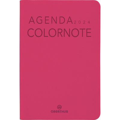 3664447156231-Agenda Colornote - 1 semaine sur 2 pages - 10 x 15 cm - fuchsia - Oberthur--0