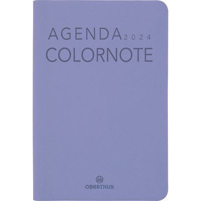 3664447156224-Agenda Colornote - 1 semaine sur 2 pages - 10 x 15 cm - lilas - Oberthur--0