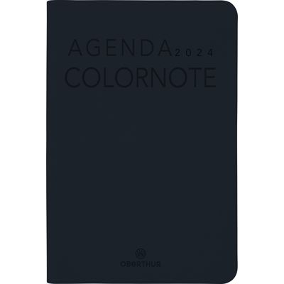 3664447158105-Agenda Colornote - 1 semaine sur 2 pages - 10 x 15 cm - noir - Oberthur--0