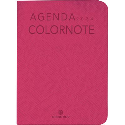 3664447156194-Agenda de poche Colornote - 1 semaine sur 2 pages - 7,5 x 10,5 cm - fuchsia - Oberthur--0