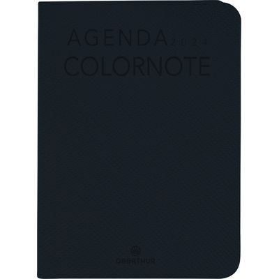 3664447158112-Agenda de poche Colornote - 1 semaine sur 2 pages - 7,5 x 10,5 cm - noir - Oberthur--0