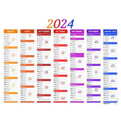 3664447152295-Calendrier Nuance - 7 mois par face - 32 x 42 cm - Oberthur--1