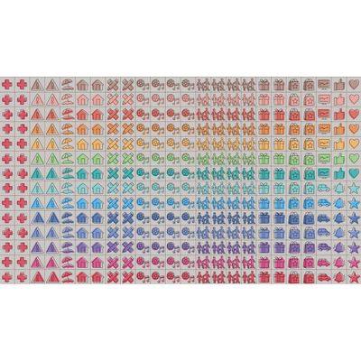 3147280267727-Calendrier Oxford &Me - 1 mois sur 2 pages - 30 x 30 cm - pois--3