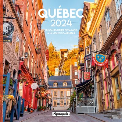 3494150148472-Calendrier mensuel 30 x 30 cm - Québec - 16 mois - Aquarupella--0