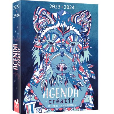9782017233206-Agenda créatif - 1 jour par page - avec stickers et coloriages - 12 x 17 cm--0