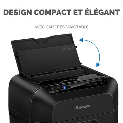 0043859784479-Fellowes AutoMax 90M - destructeur de documents coupe croisée mini-cut - 90 feuilles - Corbeille 17 li--4