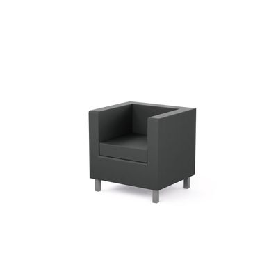 3617350000825-Fauteuil d'accueil GALWAY - 1 place - L71 x P62 x H72 cm - revêtement PU - noir--0