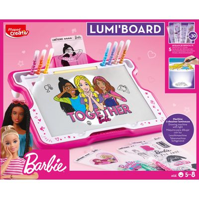 3154149070619-Maped Creativ Licence Barbie - Lumiboard--0