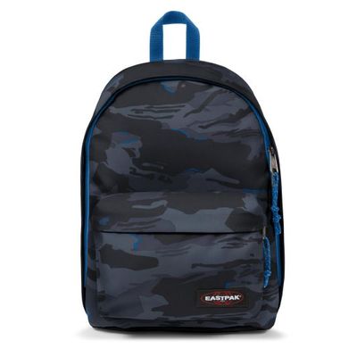 0404051563048-EASTPAK Out Of Office - Sac à dos camouflage gris/bleu avec compartiment pour ordinateur portable--0