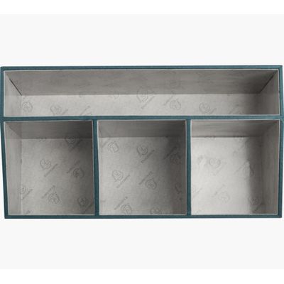 3130630686033-Exacompta OfficeByMe - Organiseur de bureau 4 compartiments - bleu canard--2