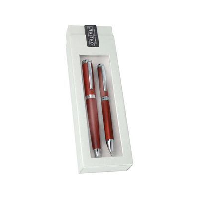 4014421311771-Online Nature Style - Parure de stylo plume et stylo à bille - bois de rose--0