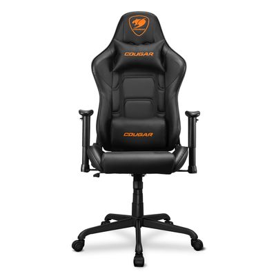 4710483775529-Fauteuil gamer ARMOR Elite - accoudoirs réglables - appui-tête intégré - noir--0