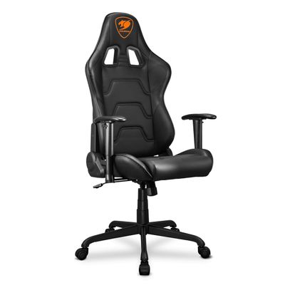 4710483775529-Fauteuil gamer ARMOR Elite - accoudoirs réglables - appui-tête intégré - noir--1