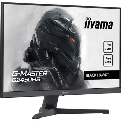 4948570121595-iiyama G-MASTER Black Hawk G2450HS-B1 - Ecran LED 24" - Full HD (1080p) - HDMI, DisplayPort - noir mat--2