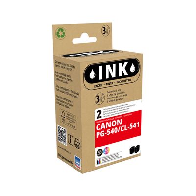 8720282010529-Cartouche compatible Canon PG-540/CL-541 - pack de 2 - noir, cyan, magenta, jaune - Ink--0