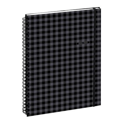 3660942084703-Agenda de bureau spiralé 16 mois Casual - 1 semaine sur 2 pages - A4 (21x29,7 cm) - gris - Exacompta--0