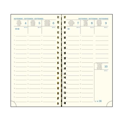3660942084321-Agenda de poche spiralé 16 mois Capucine - 1 semaine sur 2 pages - 9 x 16 cm - bleu - Exacompta--1