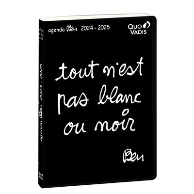 3371010519095-Agenda Ben - 1 jour par page - 12 x 17 cm - tout n'est pas blanc ou noir - Quo Vadis--0