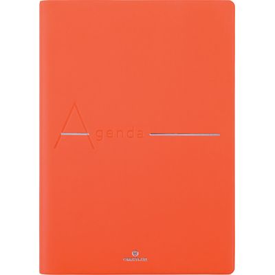 3664447170268-Agenda 16 mois Bora - 1 semaine sur 2 pages - 17 x 24,5 cm - orange - Oberthur--0