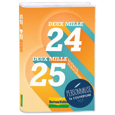3664447176109-Agenda personnalisable - 1 jour par page - 12,5 x 17,5 cm - exclusivité Bureau Vallée - Oberthur--0